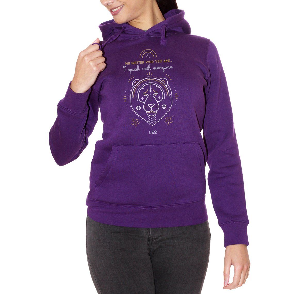 Dark Slate Blue Felpa Zodiac Leo - DIVERTENTE Choose ur color CucShop
