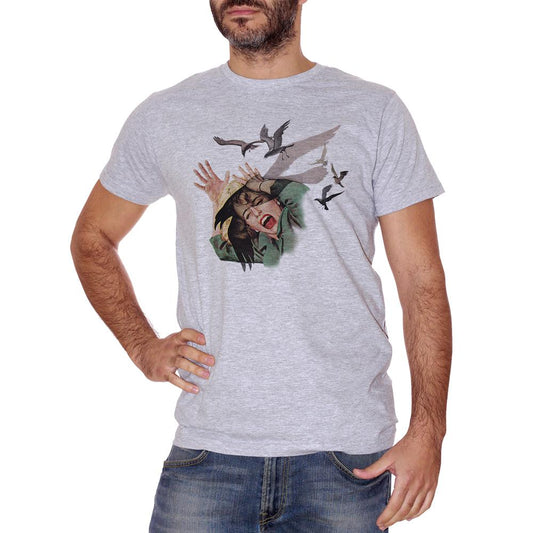 Gray T-Shirt Hitchcock The Birds - FILM Choose ur color CucShop