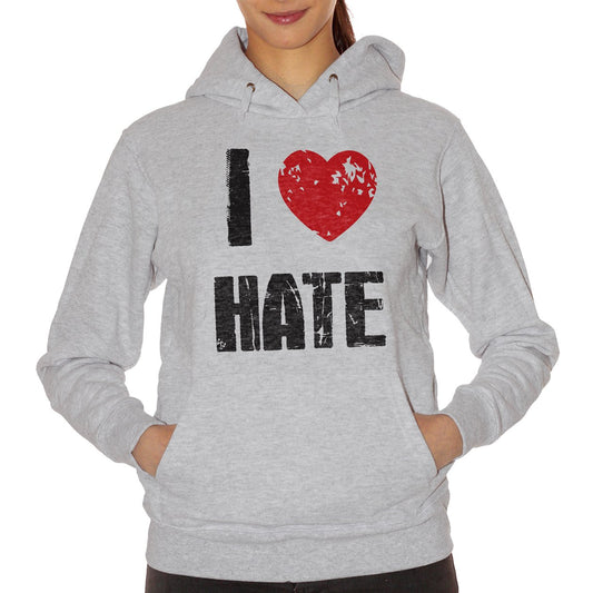 Firebrick Felpa I Love Hate - SOCIAL Choose ur color CucShop