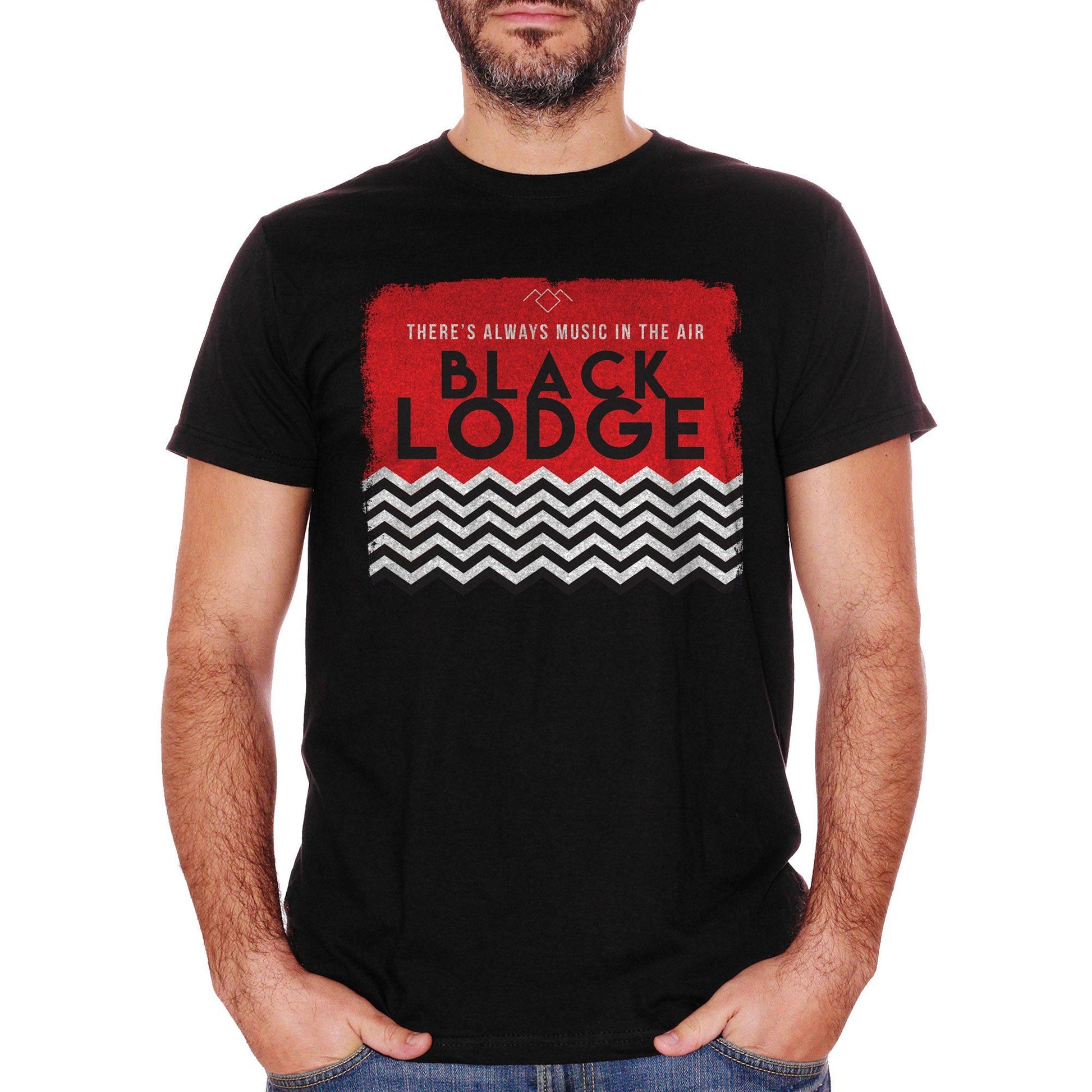 White T-Shirt Black Lodge Twin Peaks - FILM Choose ur color CucShop