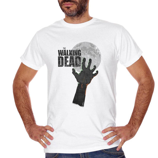 Dark Slate Gray T-Shirt The Walking Dead Zombie Hand - FILM Choose ur color CucShop