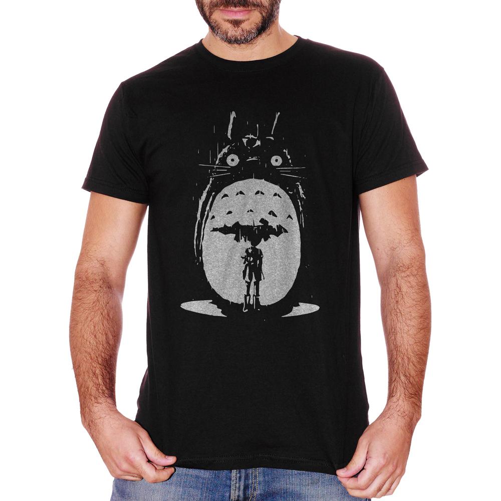 White T-Shirt Il Mio Vicino Di Casa Totoro Pioggia Miyazaki - CARTOON Choose ur color CucShop