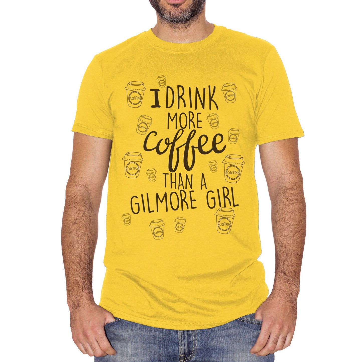 Goldenrod T-Shirt Bevo Più Caffè Di Una Gilmore Girl - FILM Choose ur color CucShop