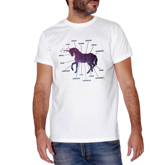 Rosy Brown T-Shirt Unicorno Cielo Stellato - SOCIAL Choose ur color CucShop