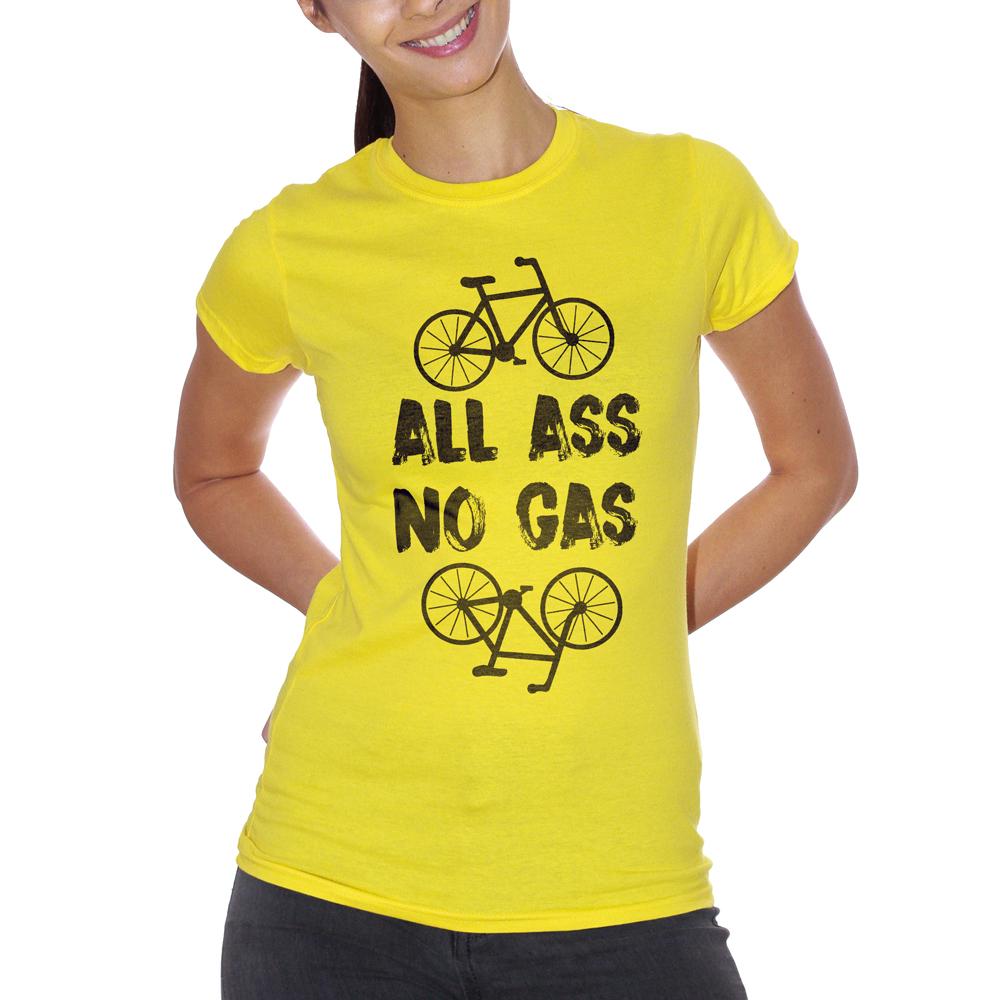 Goldenrod T-Shirt No Gas Bicicletta - SOCIAL Choose ur color CucShop