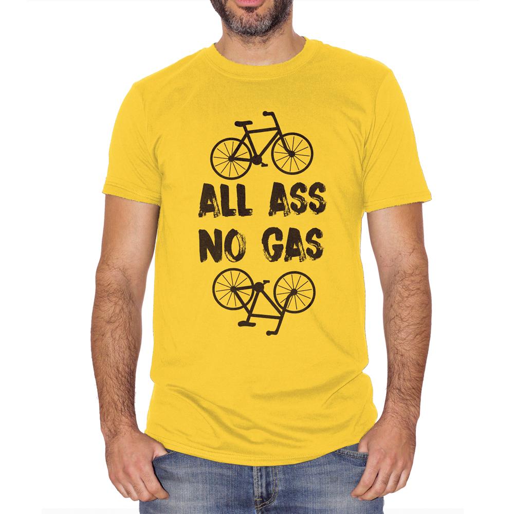 Goldenrod T-Shirt No Gas Bicicletta - SOCIAL Choose ur color CucShop