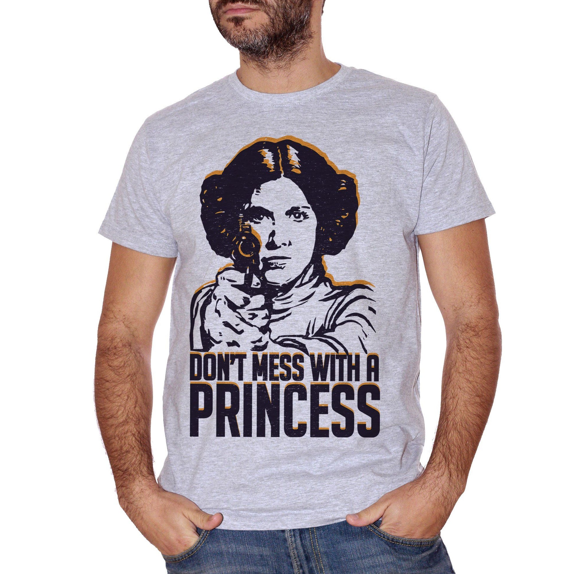Snow T-Shirt Non Si Scherza Con Una Principessa- Star Wars Leila - FILM Choose ur color CucShop