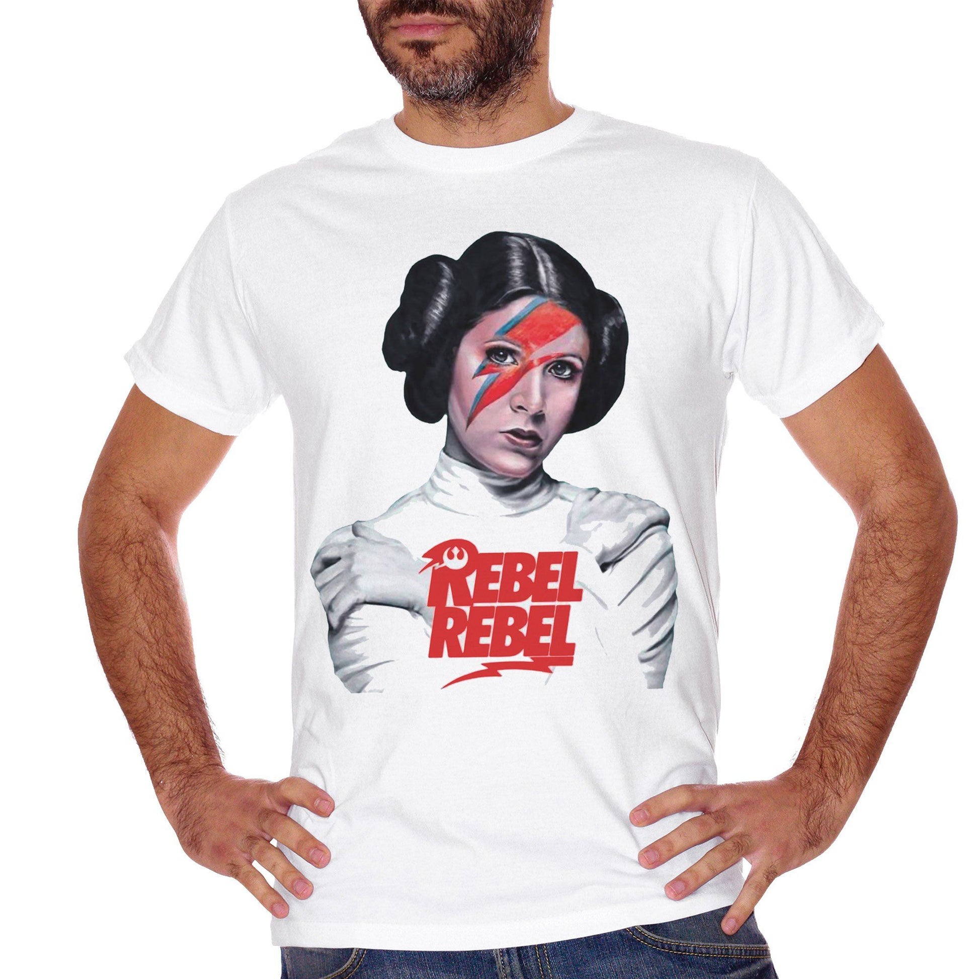 White Smoke T-Shirt Rebel Rebel Leila-David Bowie - FILM Choose ur color CucShop