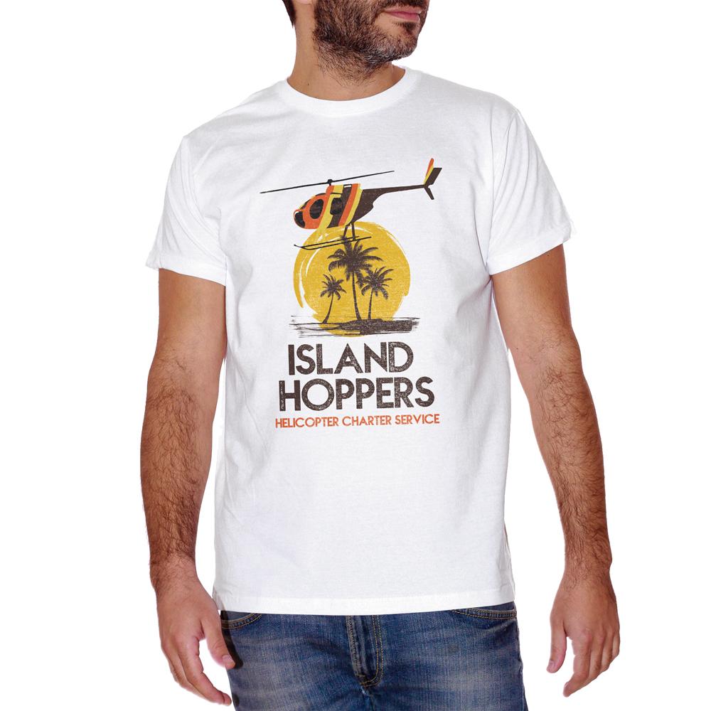 Sandy Brown T-Shirt Magnum Pi- Island Hoppers - FILM Choose ur color CucShop