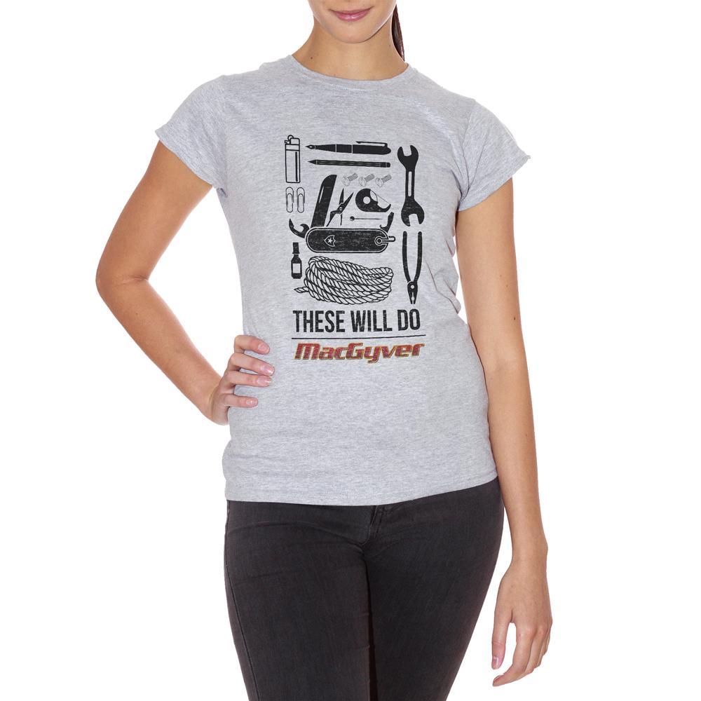 Gray T-Shirt Macgyver Attrezzi - FILM Choose ur color CucShop