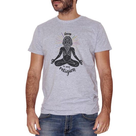 Gray T-Shirt Love Is My Religion - SOCIAL Choose ur color CucShop