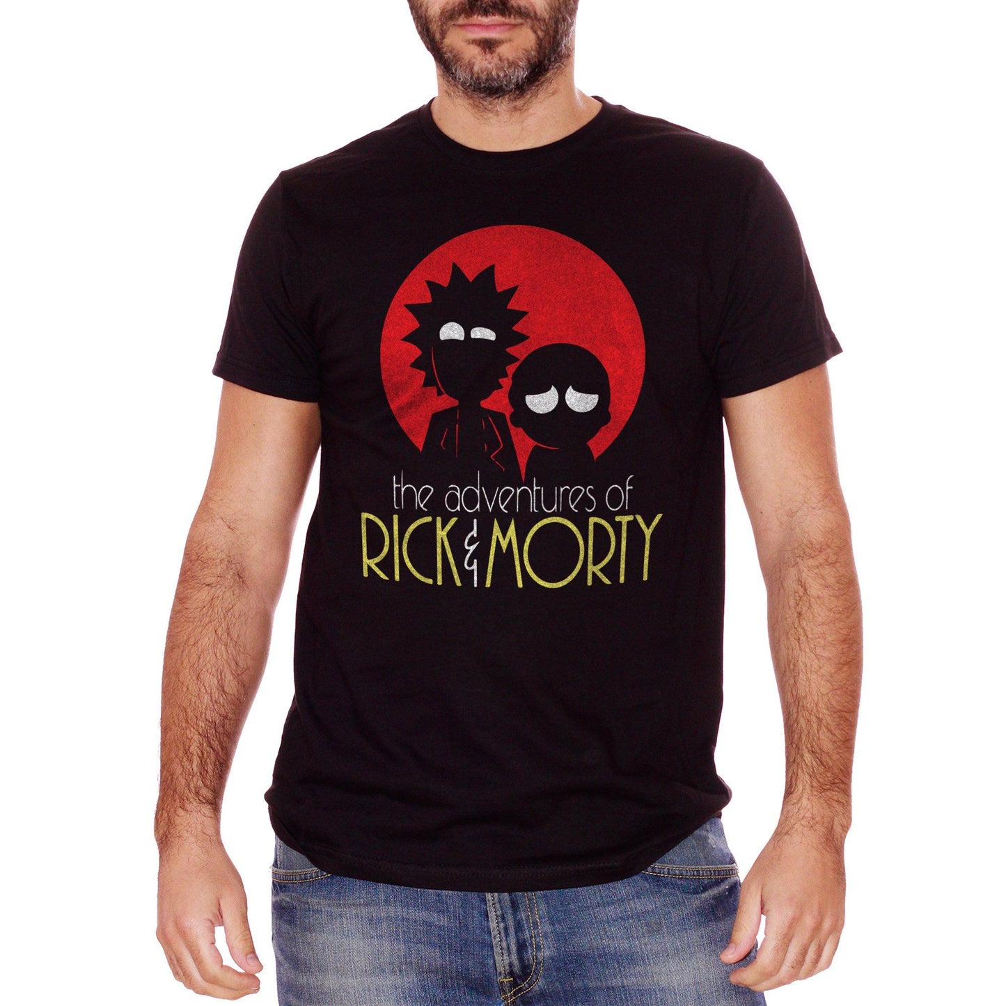 Black T-Shirt Le Avventure Di Rick & Morty - CARTOON Choose ur color CucShop