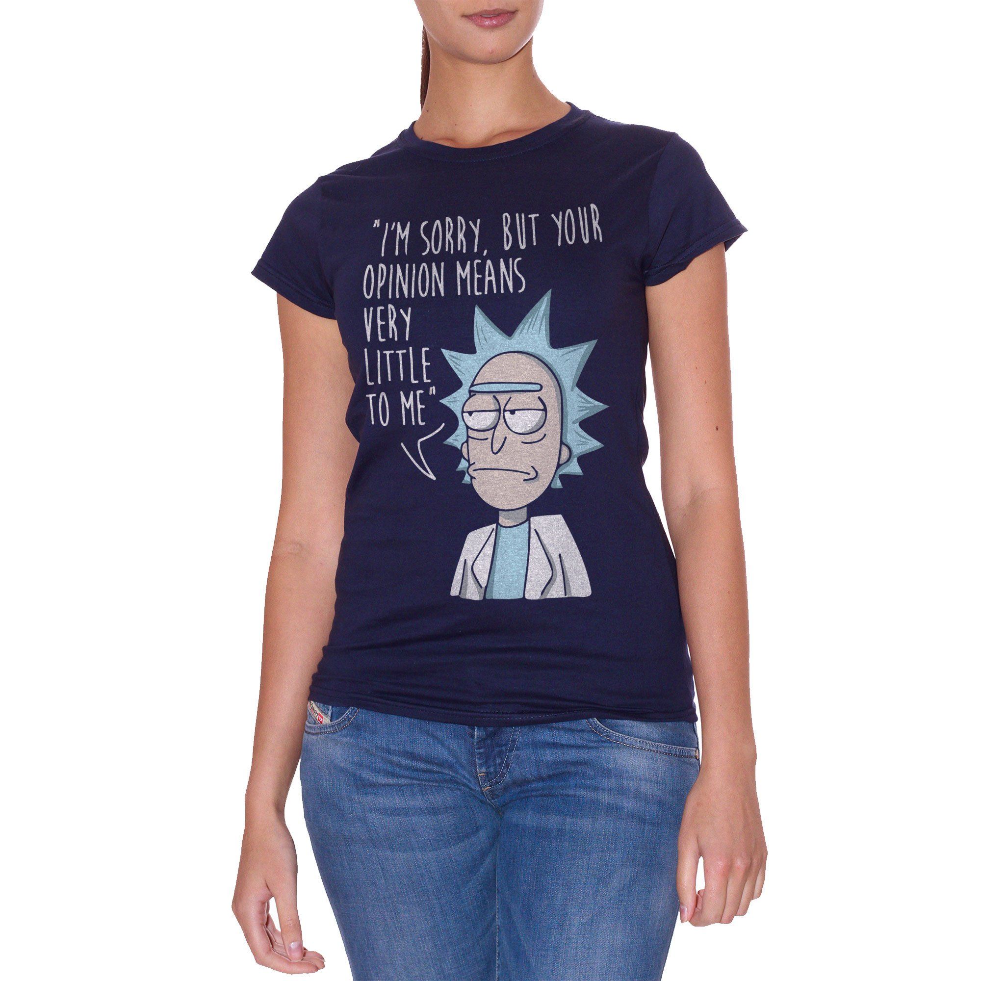 T Shirt Rick Morty Non Mi Importa CARTOON CUC chooseurcolor