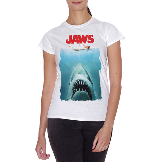 Cadet Blue T-Shirt Jaws Lo Squalo Poster - FILM Choose ur color CucShop