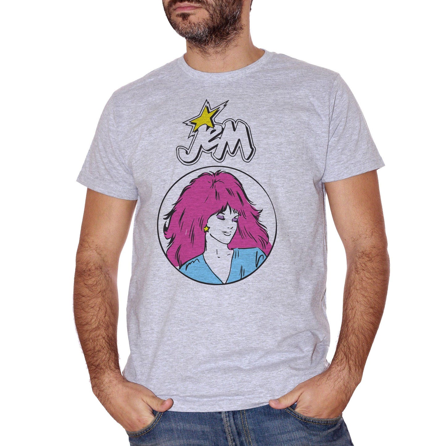 Maroon T-Shirt Jem 80'S Cartoon - CARTOON Choose ur color CucShop