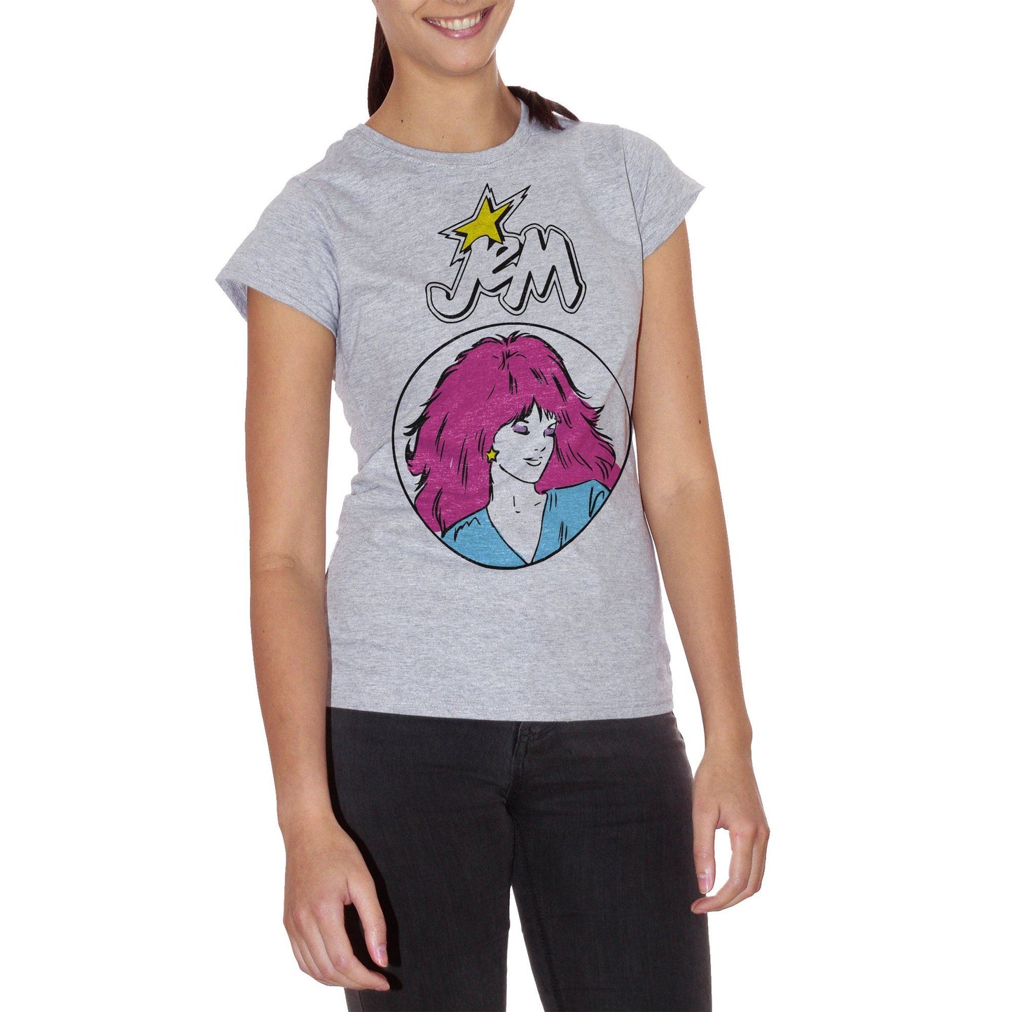 Maroon T-Shirt Jem 80'S Cartoon - CARTOON Choose ur color CucShop
