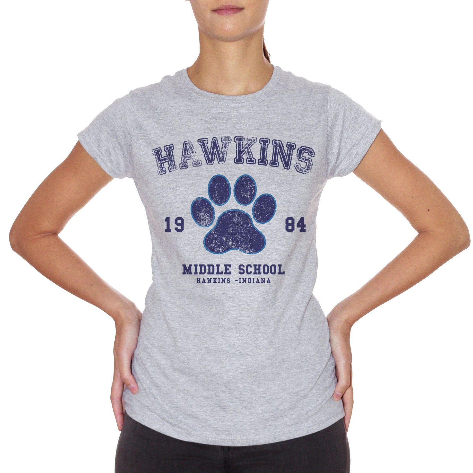 Snow T-Shirt Hawkins Middle School 184- Stranger Things - FILM Choose ur color CucShop