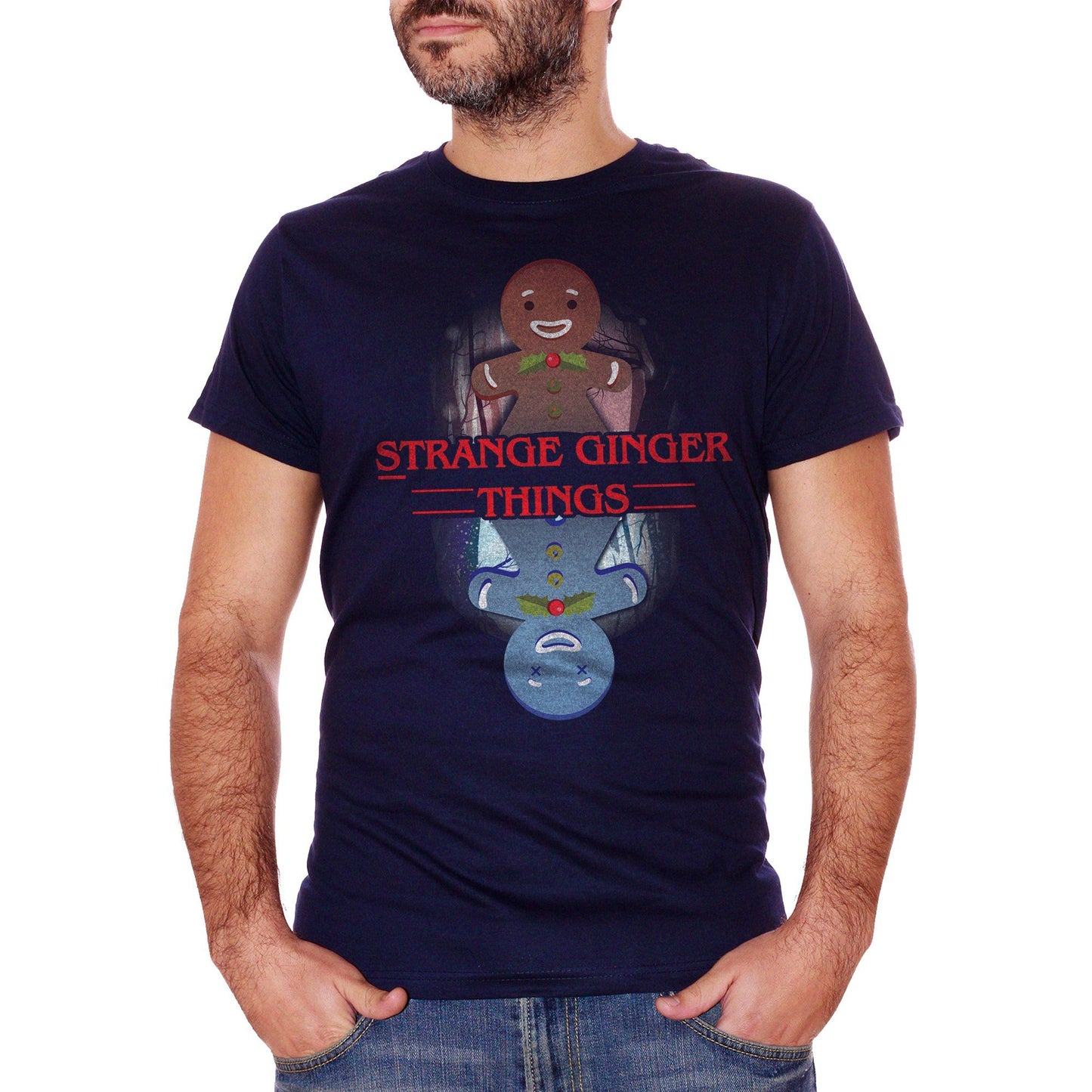 Black T-Shirt Stranger Things Christmas - FILM Choose ur color CucShop