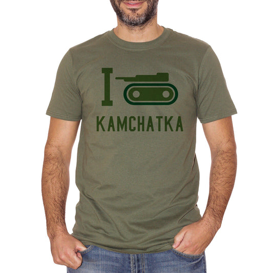 Dim Gray T-Shirt I Love Kamchatka - Risiko - GAMES Choose ur color CucShop