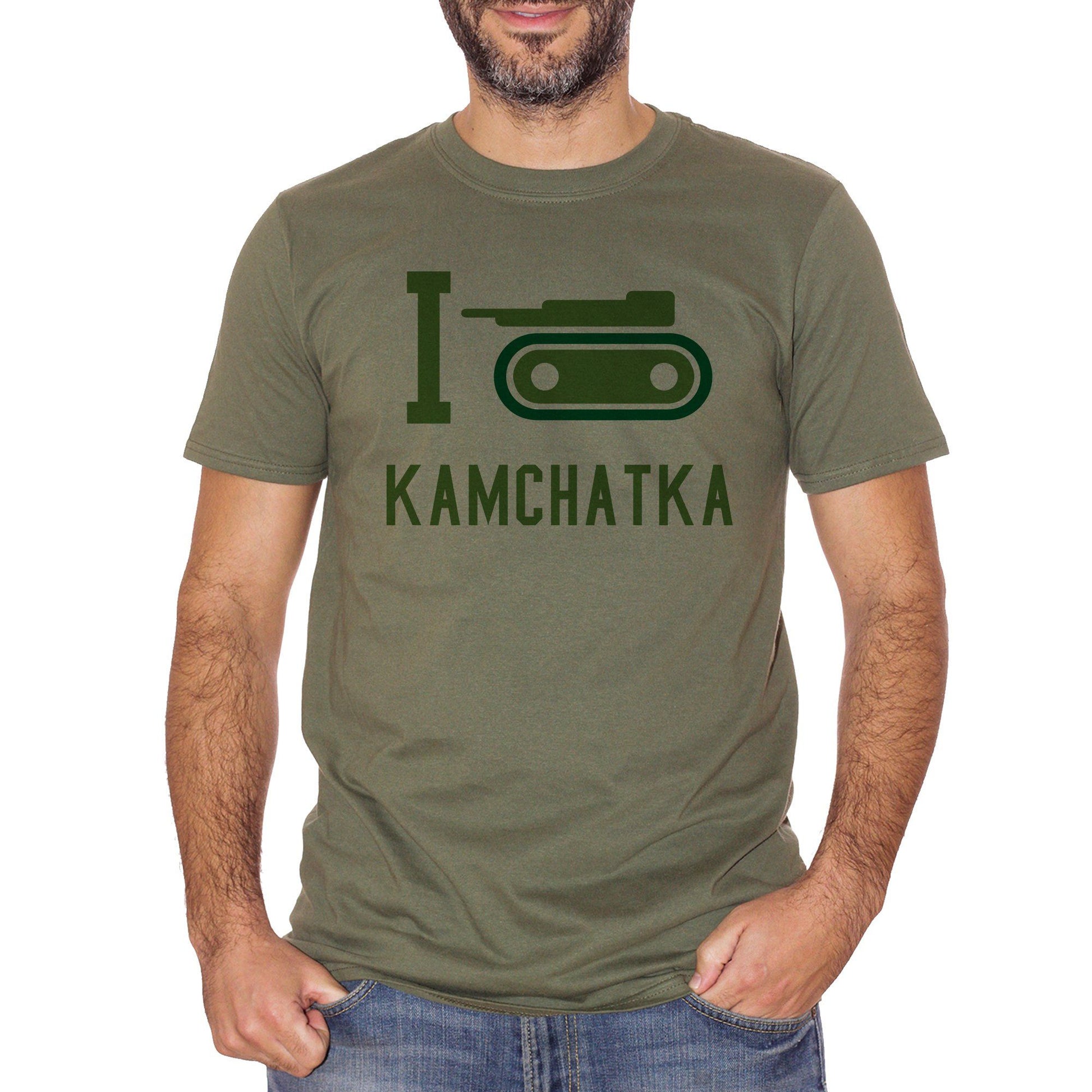 Dim Gray T-Shirt I Love Kamchatka - Risiko - GAMES Choose ur color CucShop