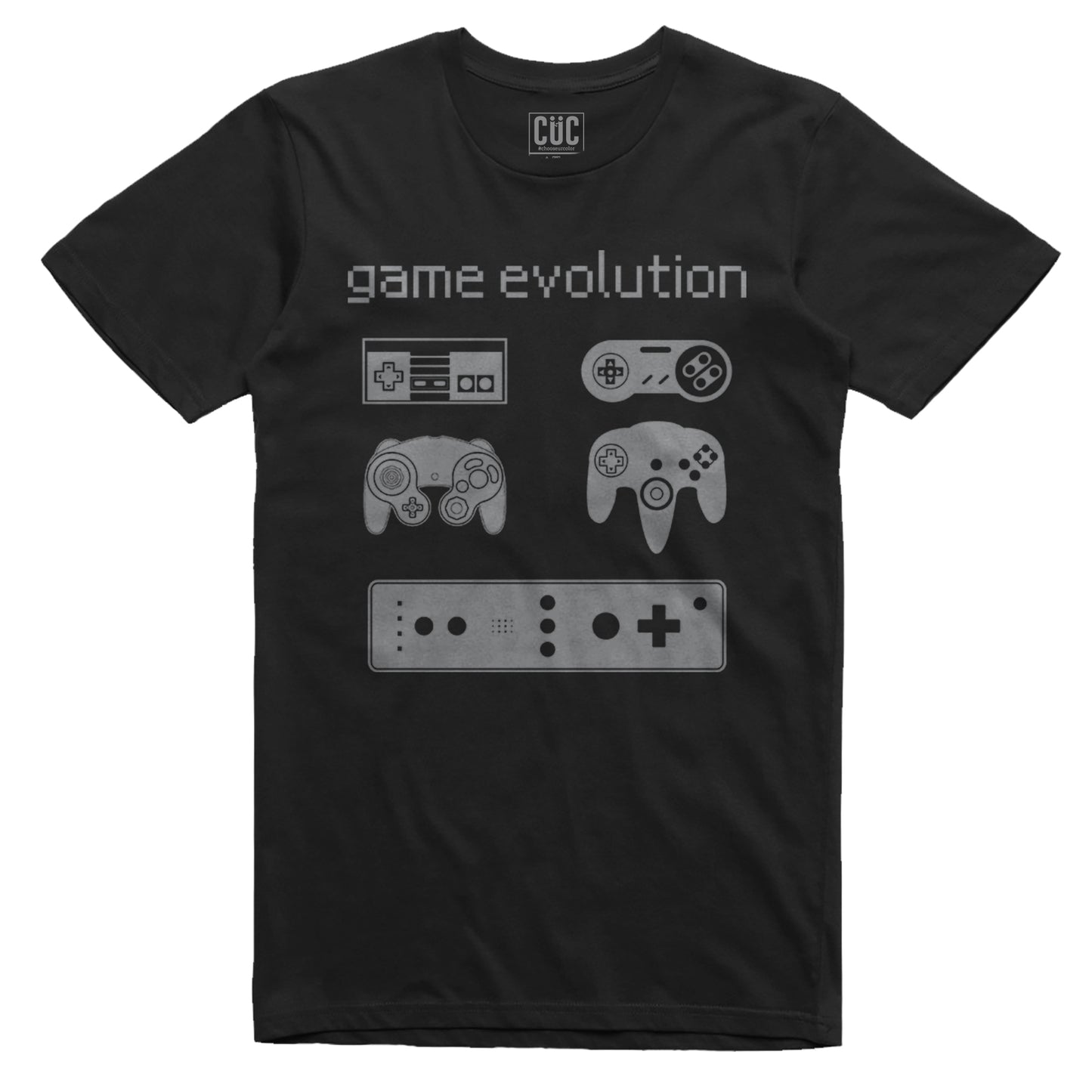 T-Shirt Game Evolution Nintendo maglia della storia dei joypad - nerd #chooseurcolor - CUC chooseurcolor