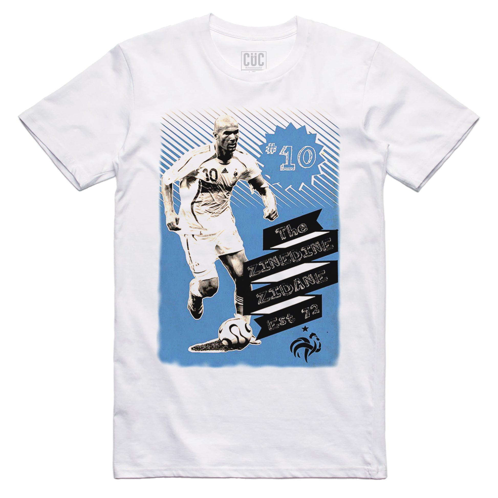 T Shirt Zizou Zidane - Vintage - Icon France - SPORT - #ChooseurColor - CUC chooseurcolor
