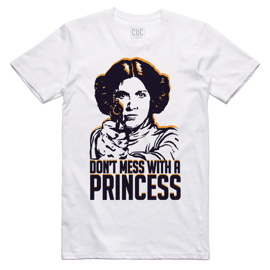 T-Shirt Cuc Don't mess with a princess - Leia - Principessa Leila  #chooseurcolor - CUC chooseurcolor