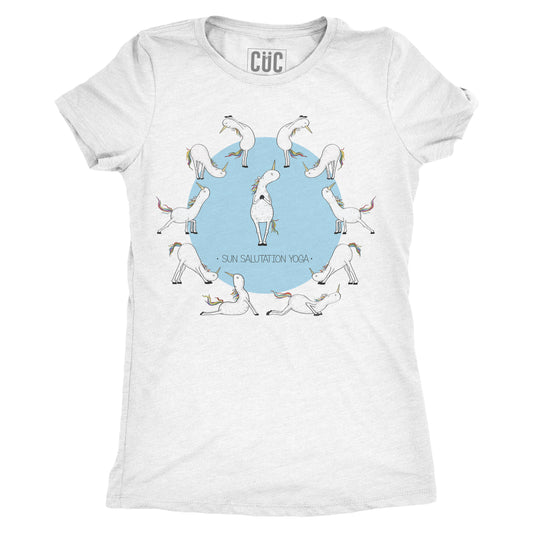 T-Shirt Saluto al sole Unicorni - maglietta divertente Yoga - Sport - #chooseurcolor - CUC chooseurcolor