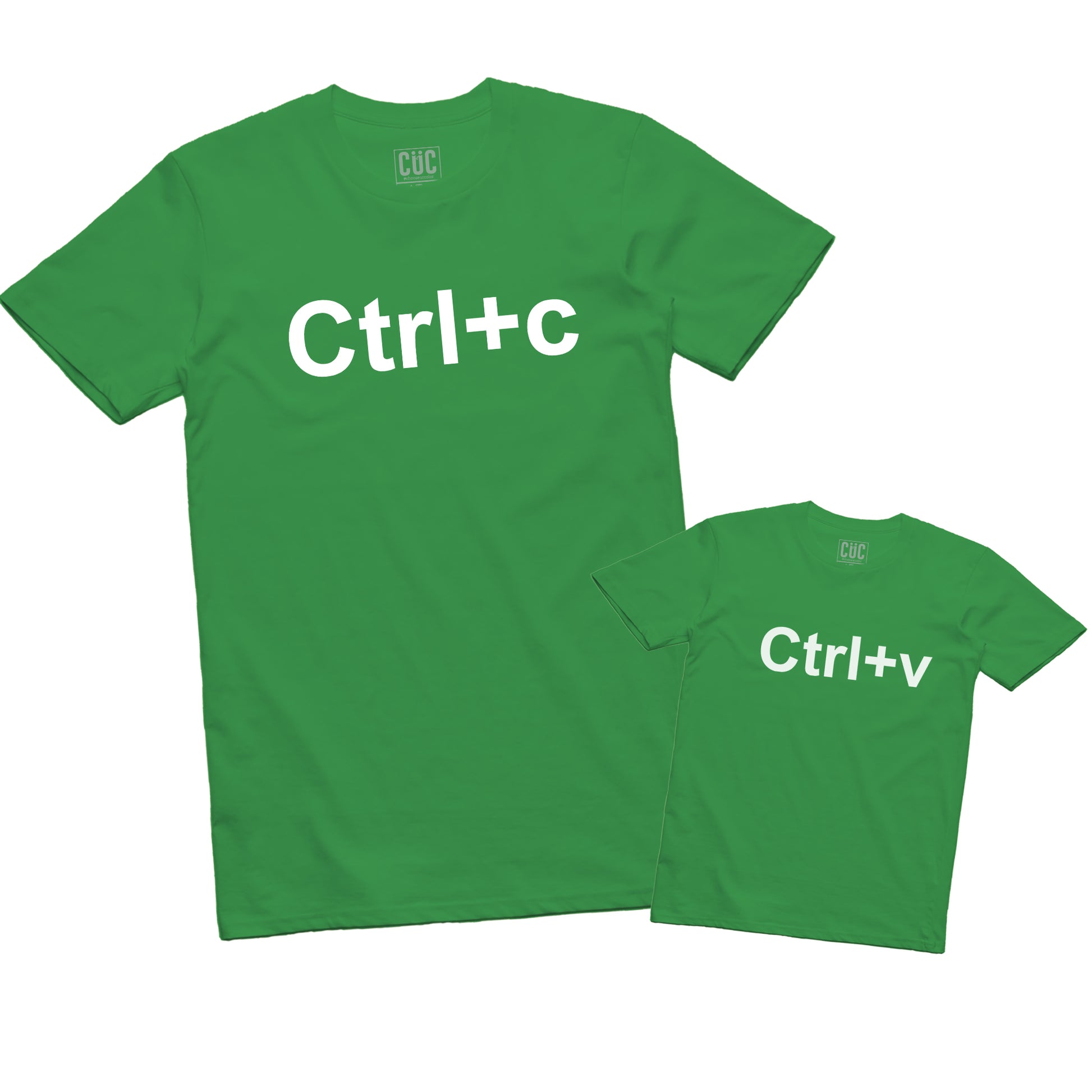 T-Shirt Coppia Padre + Figlio - CTRL C CRTL V Copia e Incolla - #chooseurcolor - CUC chooseurcolor