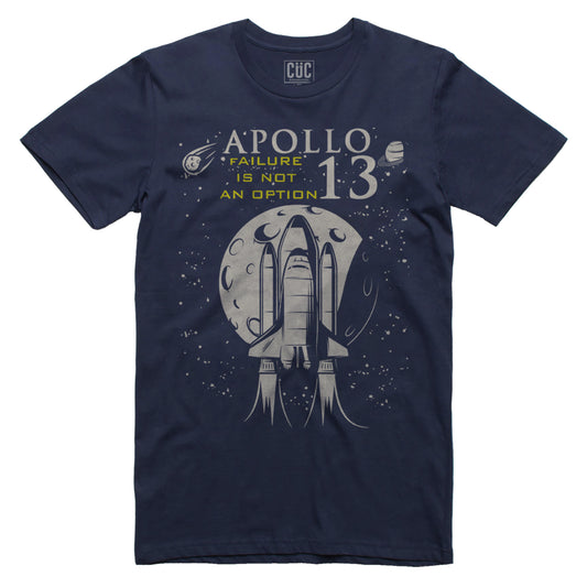 T-Shirt Cuc Apollo 13 - failure is not an option - film Cult - Spazio  #chooseurcolor - CUC chooseurcolor