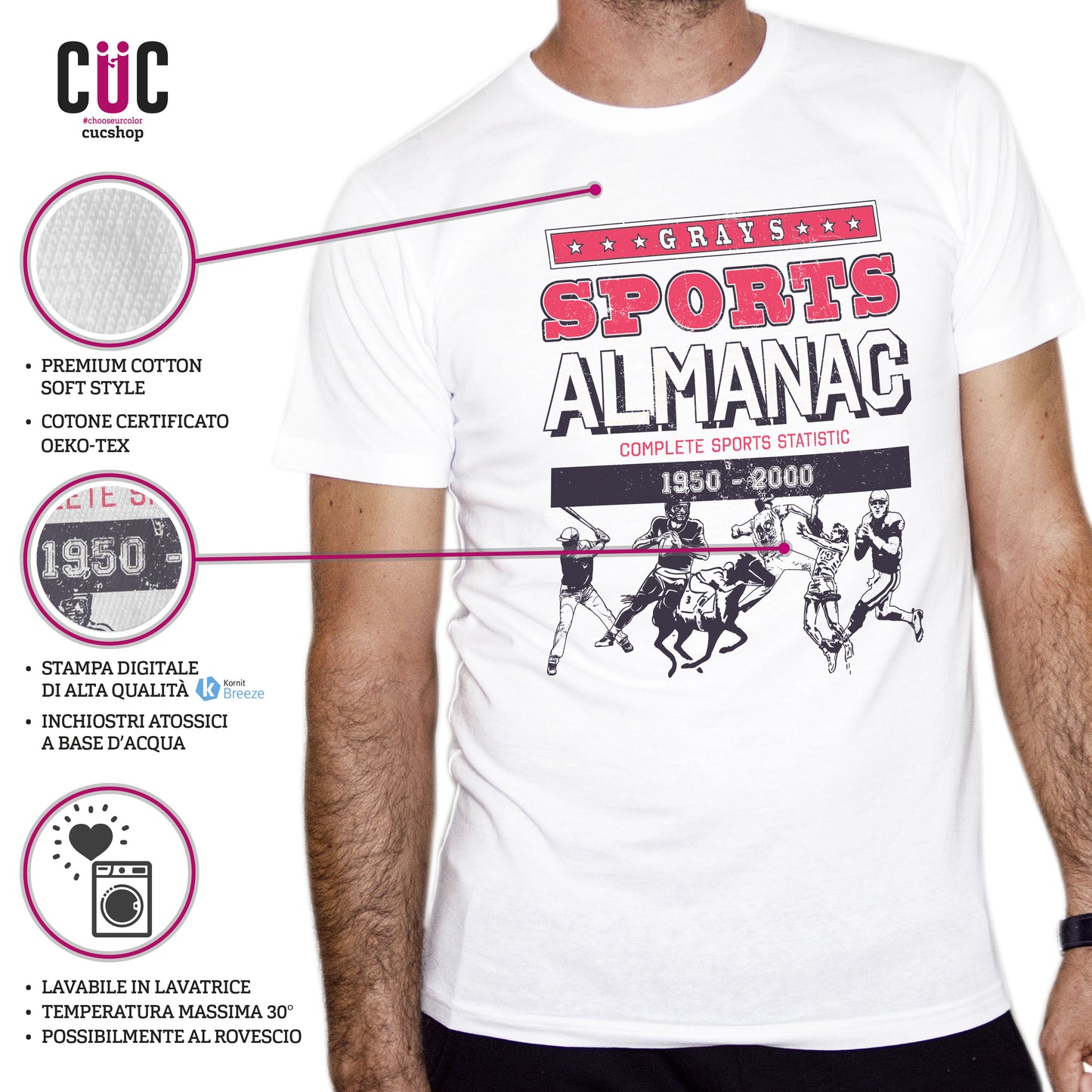 T-Shirt Almanacco Sportivo - Ritorno al Futuro - Film Anni 90 - Choose ur color - CUC chooseurcolor