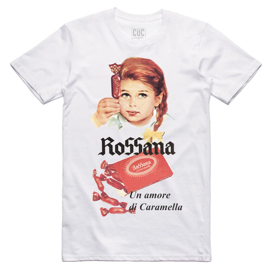 CUC T-shirt Rossana un amore di caramella - Pubblicità vintage - Trash italiano - #ChooseurColor - CUC chooseurcolor