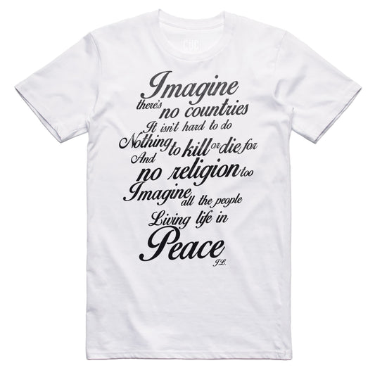 T-Shirt Imagine testo - Peace #chooseurcolor - CUC chooseurcolor