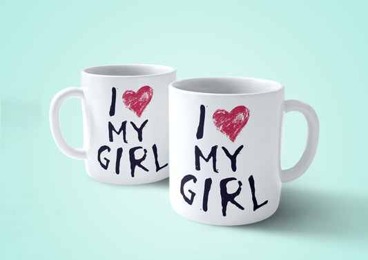 CUC Tazza I Love my girl- mug san valentino  #chooseurcolor - CUC chooseurcolor
