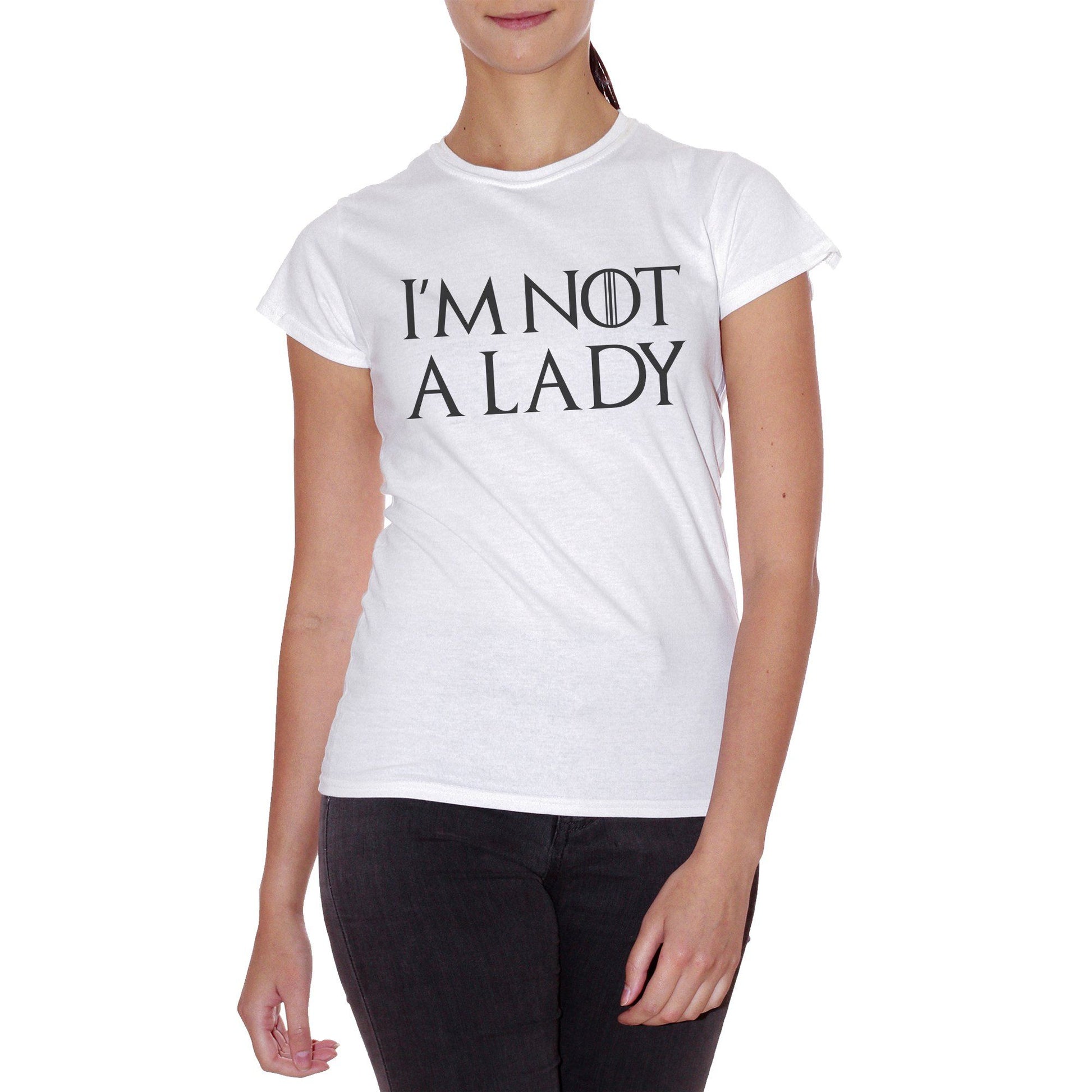 Lavender T-Shirt I'M Not A Lady | Arya Stark Quote | Game Of Thrones Trono Di Spade Serie Tv Ottava Stagione - FILM CucShop