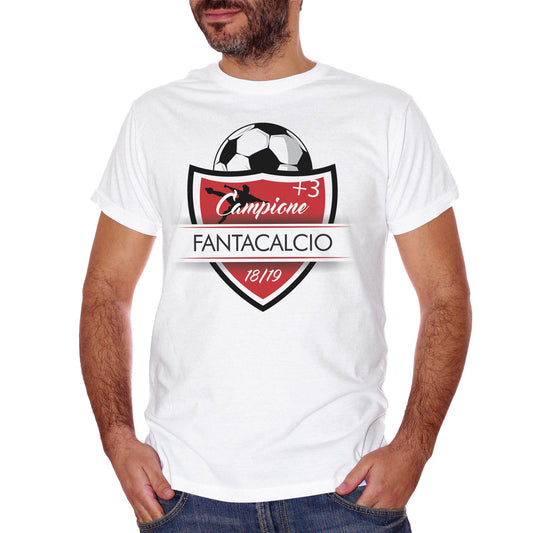 Maroon T-Shirt Fantacalcio Calcio Campione 3 2018 2019 - SPORT CucShop