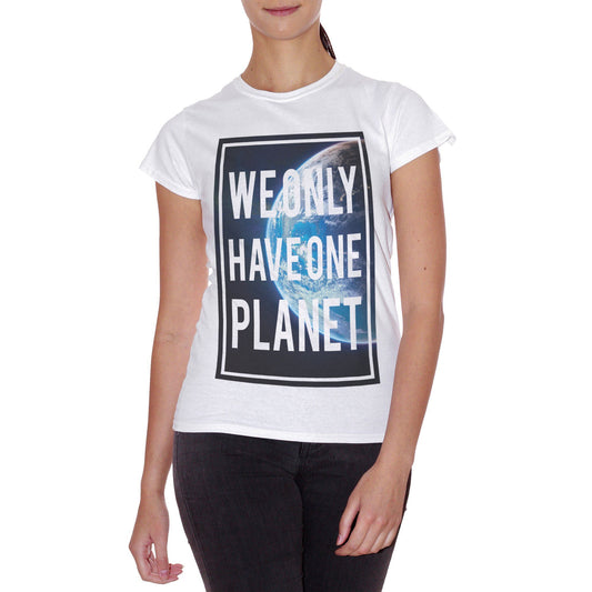 Rosy Brown T-Shirt We Only Have One Planet Earth Nature Space World - SOCIAL CucShop