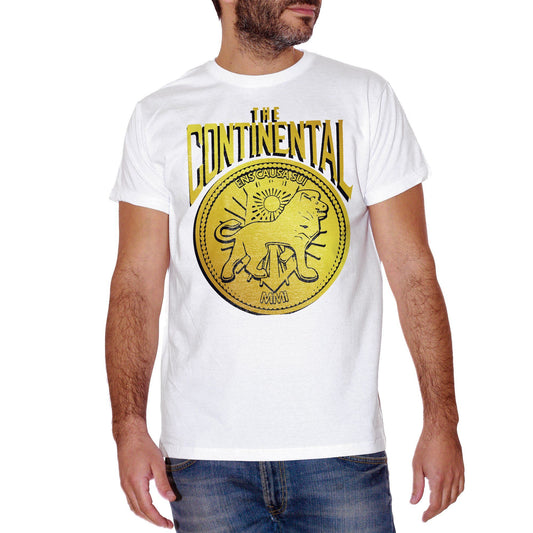 Dark Khaki T-Shirt Hotel Continental | Ispriata Al Film John Wick Baba Yaga Cool Dog - FILM CucShop