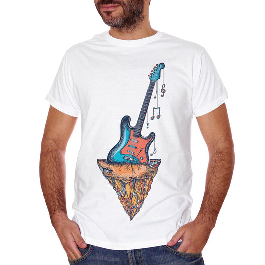 Rosy Brown T-Shirt Guitar - MUSIC CucShop