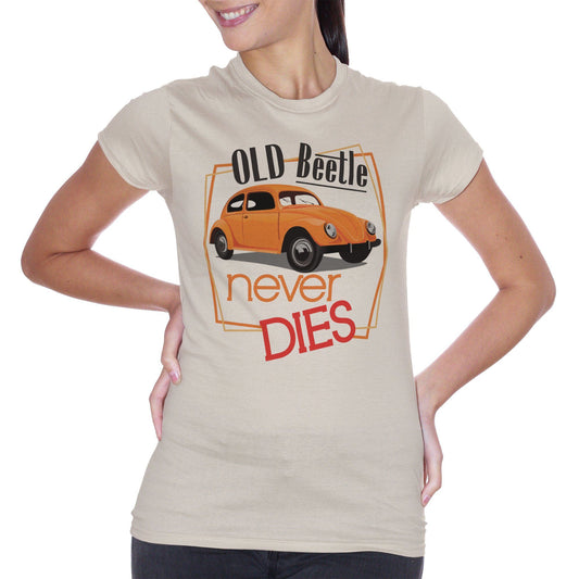 Gray T-Shirt Vintage Maggiolone | Old Beetle Never Dies | I Vecchi Maggiolini Non Muoiono Mai | Old School Choose Ur Color - SOCIAL CucShop