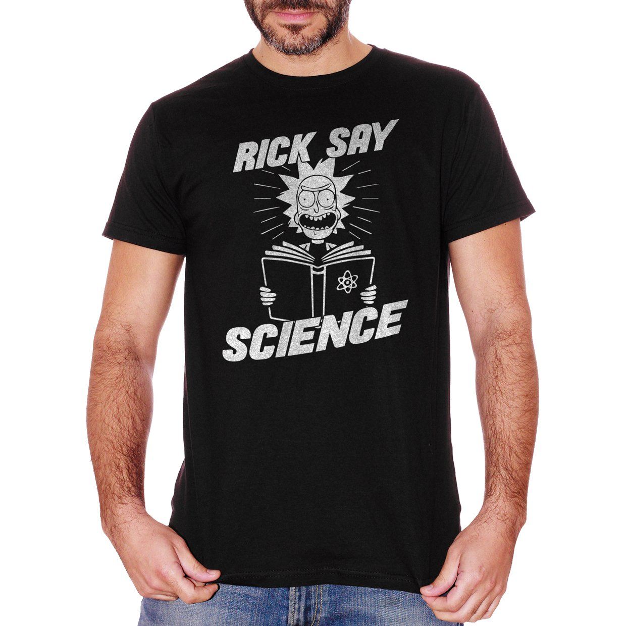 White T-Shirt Rick & Morty - Rick say Science - Choose ur Color CucShop