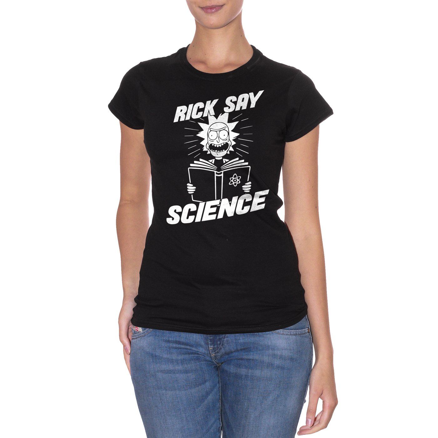 Black T-Shirt Rick & Morty - Rick say Science - Choose ur Color CucShop