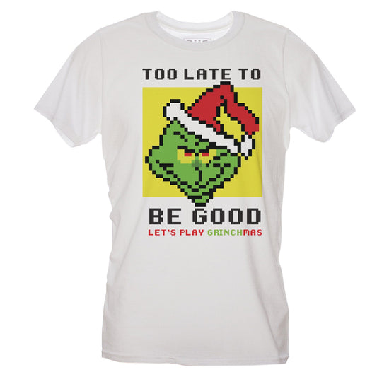 Dark Khaki T-Shirt Grinchmas Grinch - Pixel - Regalo di Natale FILM CucShop