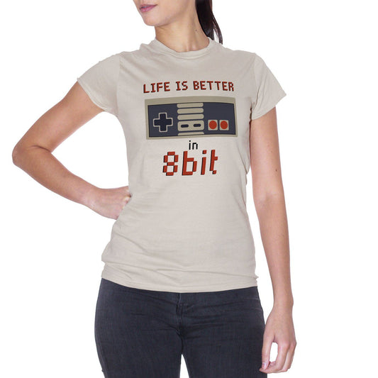 Gray T-Shirt Life is  Better in 8 Bit - Choose ur Color Cuc Shop