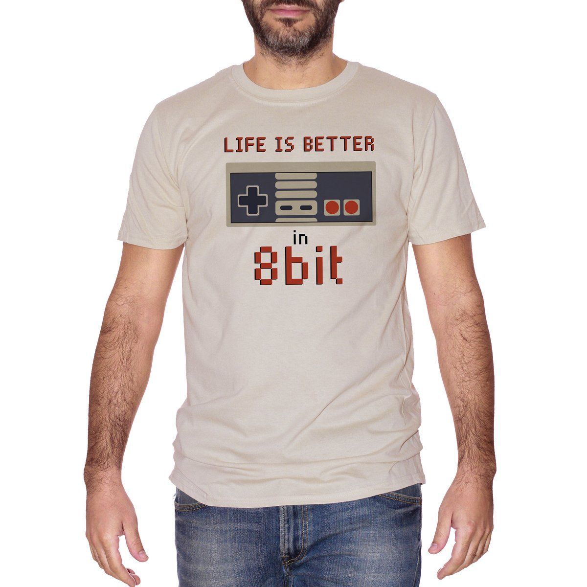 Gray T-Shirt Life is  Better in 8 Bit - Choose ur Color Cuc Shop