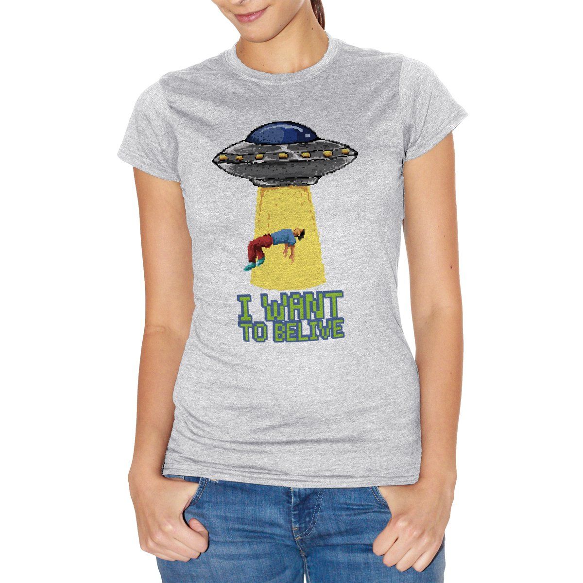 Snow T-Shirt Belive Alieni Divertente - Funny Choose ur color CucShop