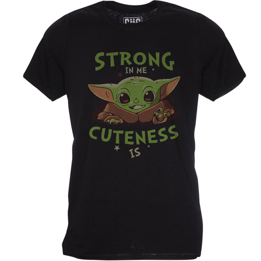 Black T-Shirt Baby Yoda - Strong in Me Cuteness is - Choose ur Color CucShop
