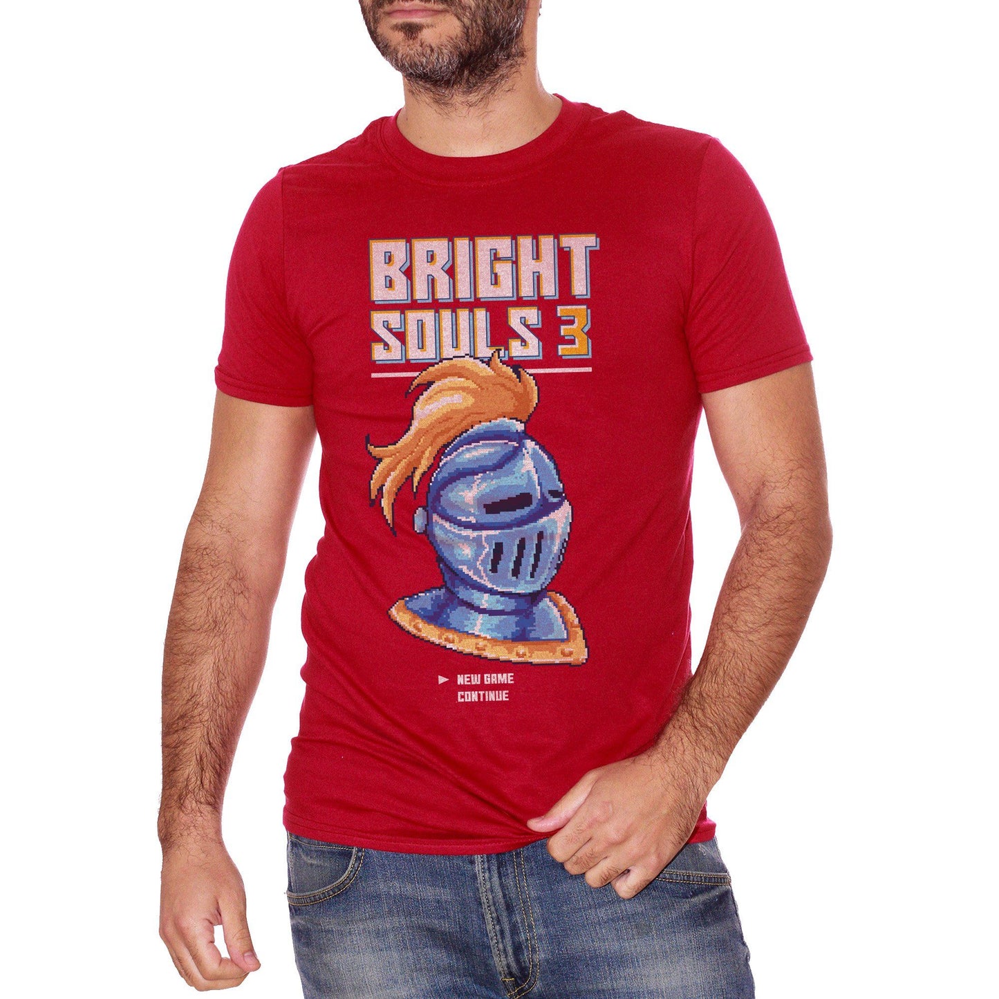 Firebrick T-Shirt Bright Souls Videogioco - Game Choose ur color CucShop