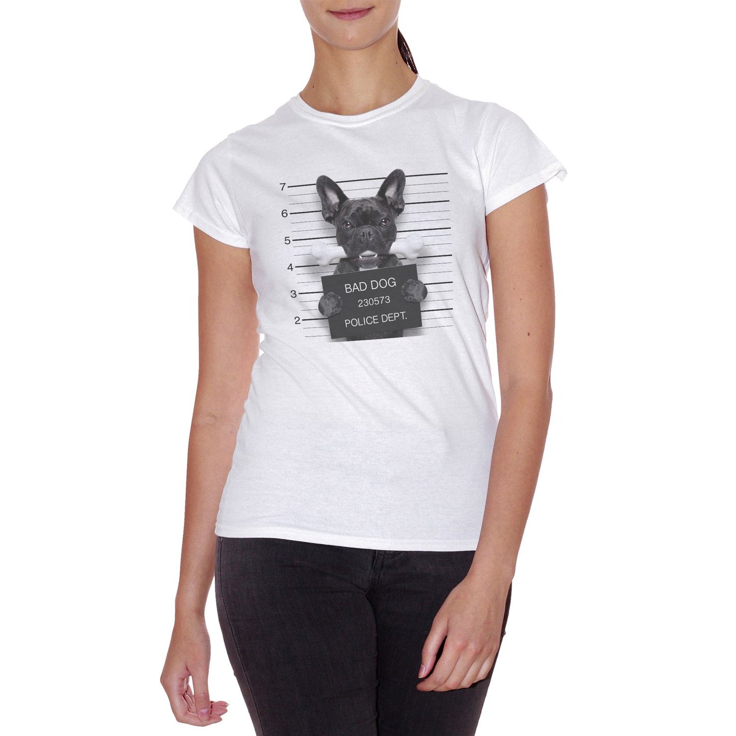 Lavender T-Shirt Frenchbull Arrestato per Troppa tenerezza - Grafica sul Cane Bulldog Francese - Choose Ur Color Cuc shop