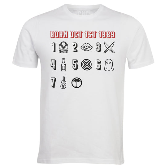 Lavender T-shirt Umbrella Academy Born Oct 1st 1989 - Serie TV Netflix - Movie Choose ur Color CucShop